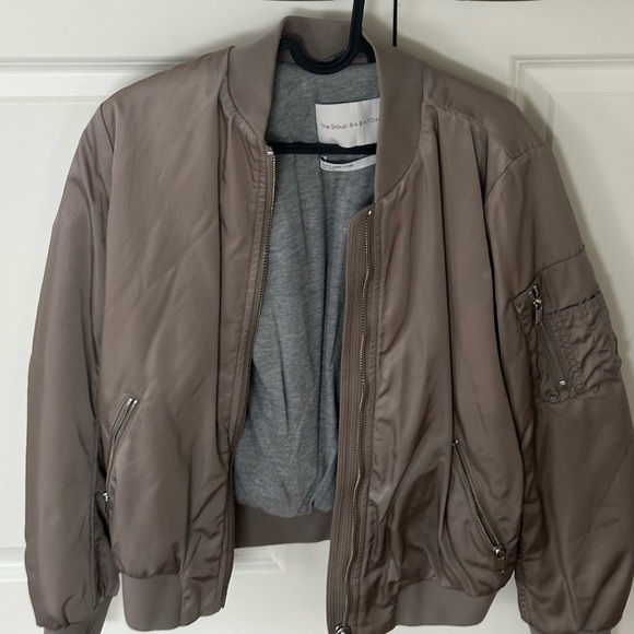 Babaton Gilman Bomber jacket in modern taupe from Aritzia - Picture 2 of 3